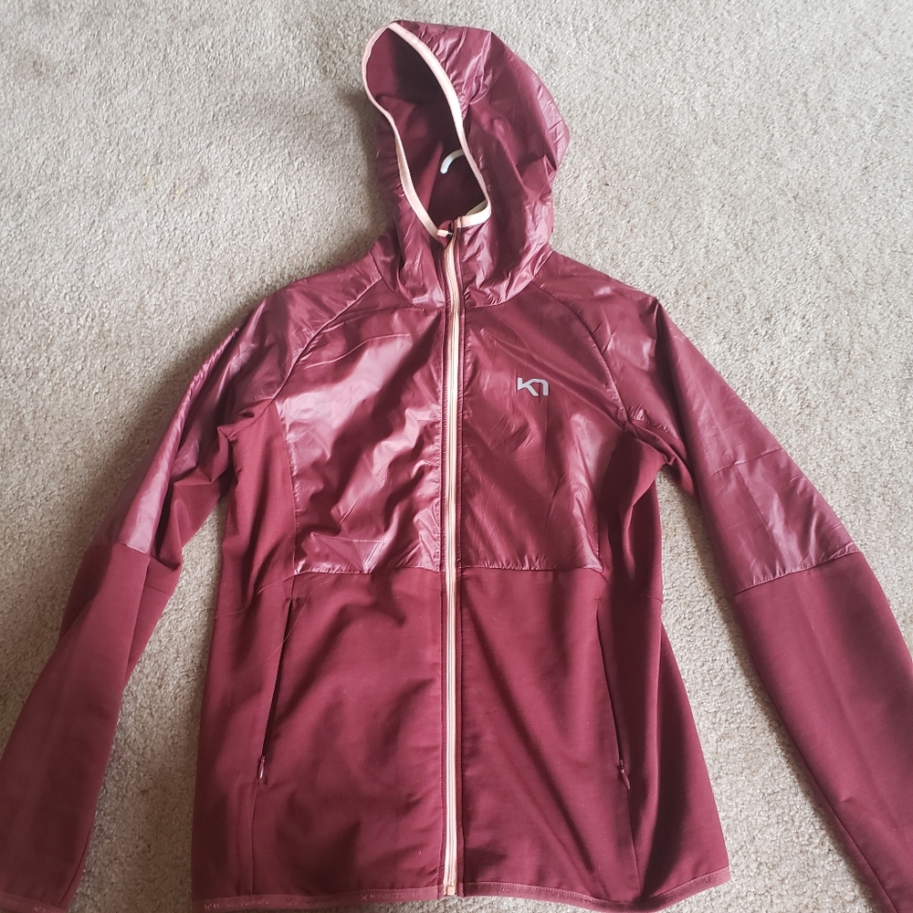 Kari Traa Jacket Maroon w pink accents